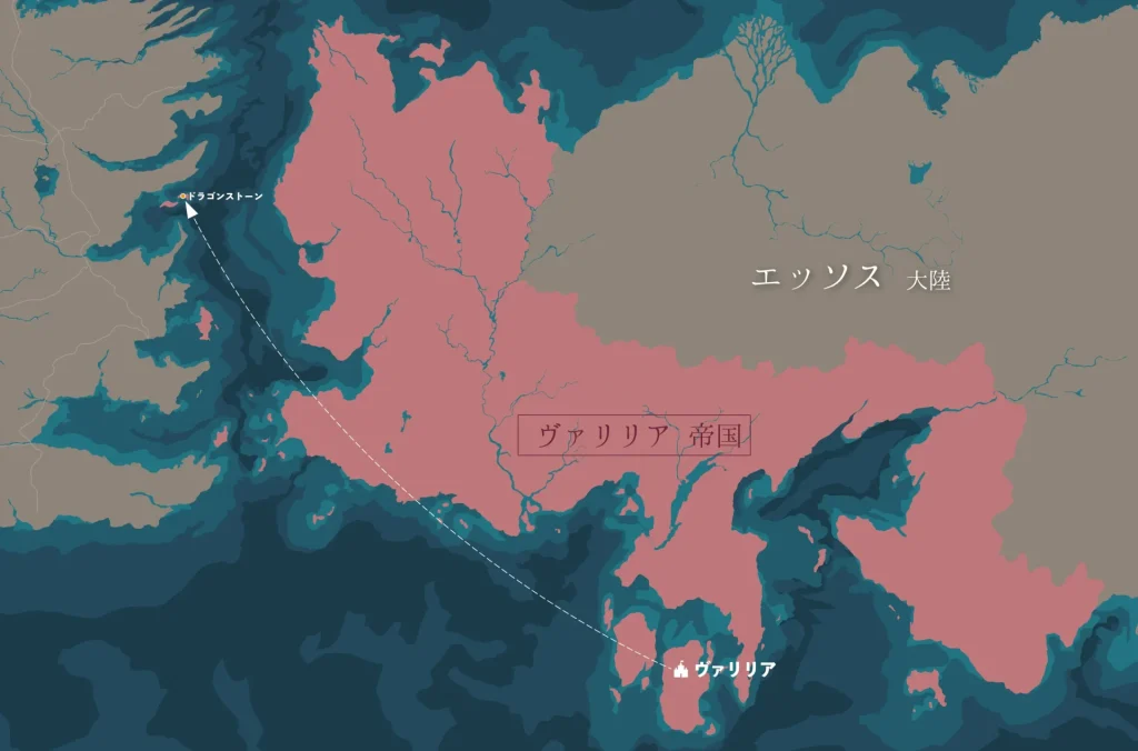ターガリエン家の移住経路